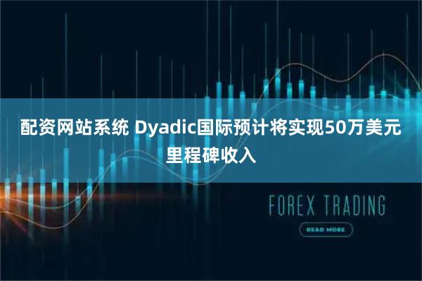 配资网站系统 Dyadic国际预计将实现50万美元里程碑收入